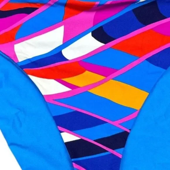 Trina Turk Rio Reversible French Cut Bikini Bottom Women's Size 14 - Picture 8 of 13